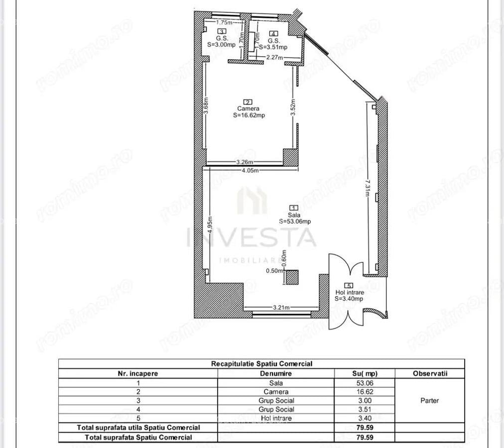 Spatiu comercial cu preluare chirias 1900 euro/ luna! Randament 6! - 1