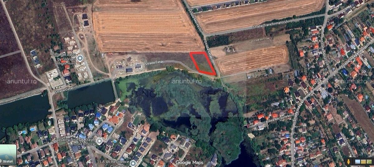 Corbeanca, parcela intravilana cu vedere superba la lac, investitie de top - 1