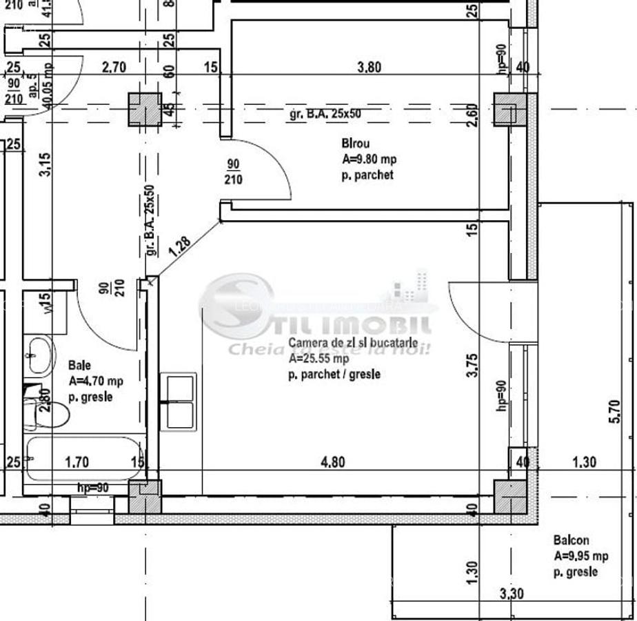 Apartament 2 camere decomandat|Rediu|78.000EUR | 0% comision - 4