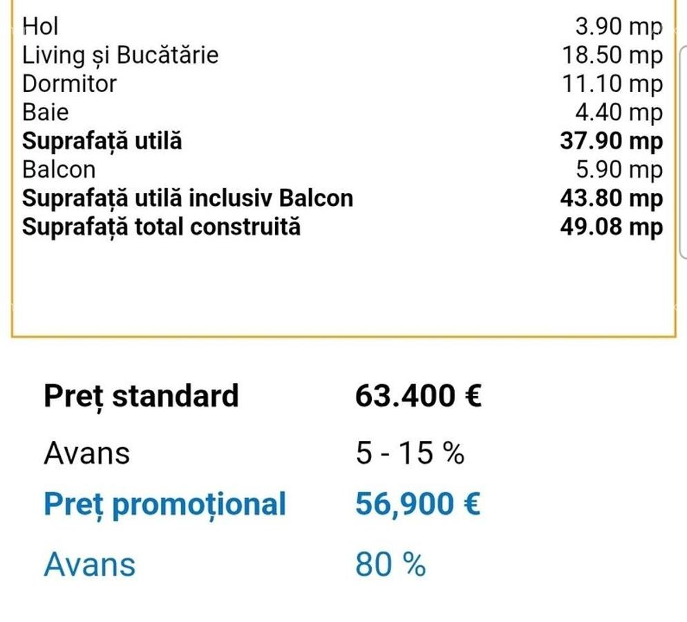 Apartament cu 2 camere decomandat în Măgurele - 2
