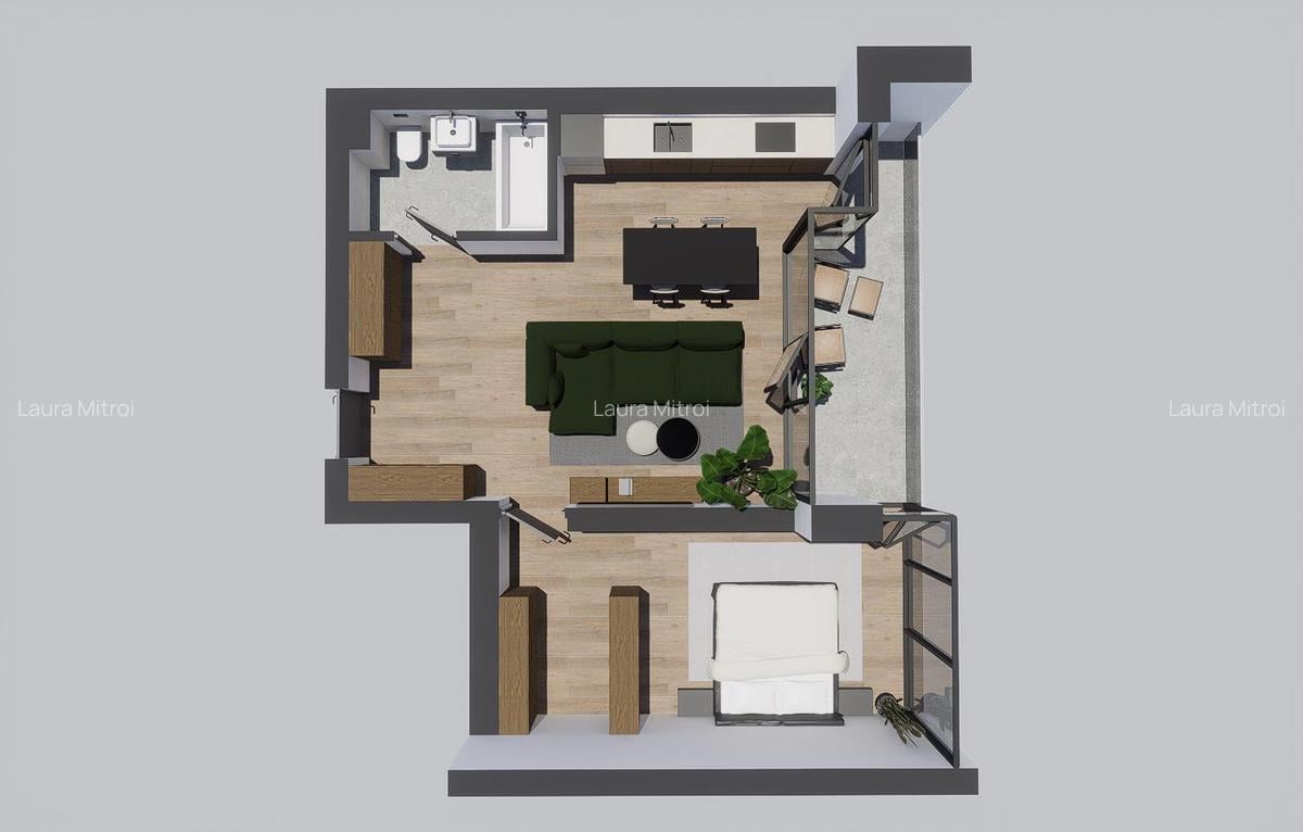 Alenia Botanic Park - Apartament 2 camere , la 3 minute de Iulius Town - 3