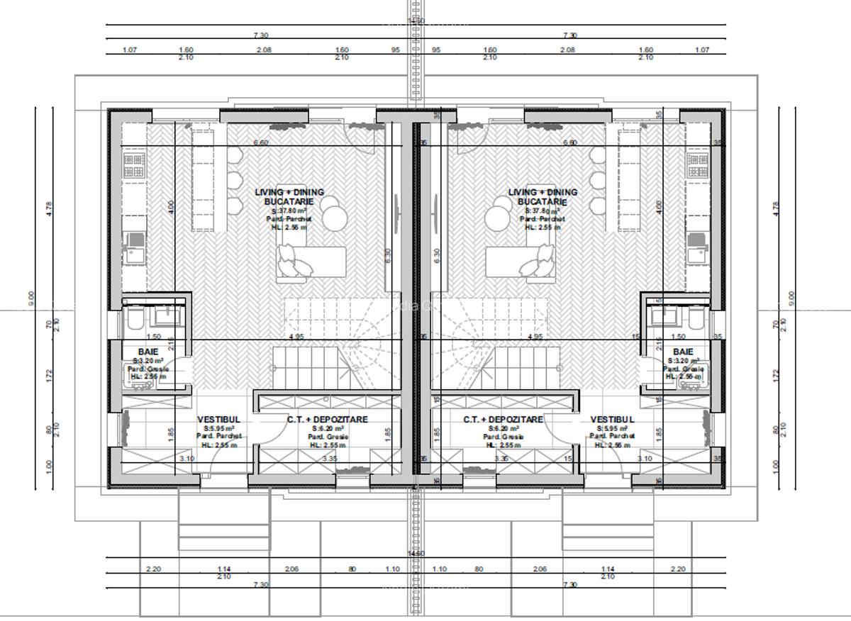 Casa tip duplex- 4 camere -curte proprie 110mp - Grand Arena - Postalionului - 14