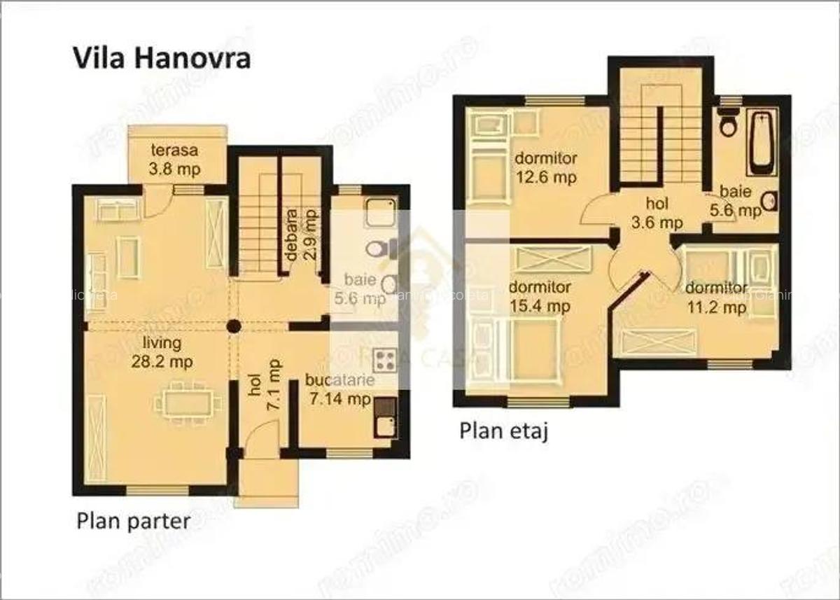 Vila P+E cu 3 dormitoare + garaj, teren 331 mp Cartier Europa - 5