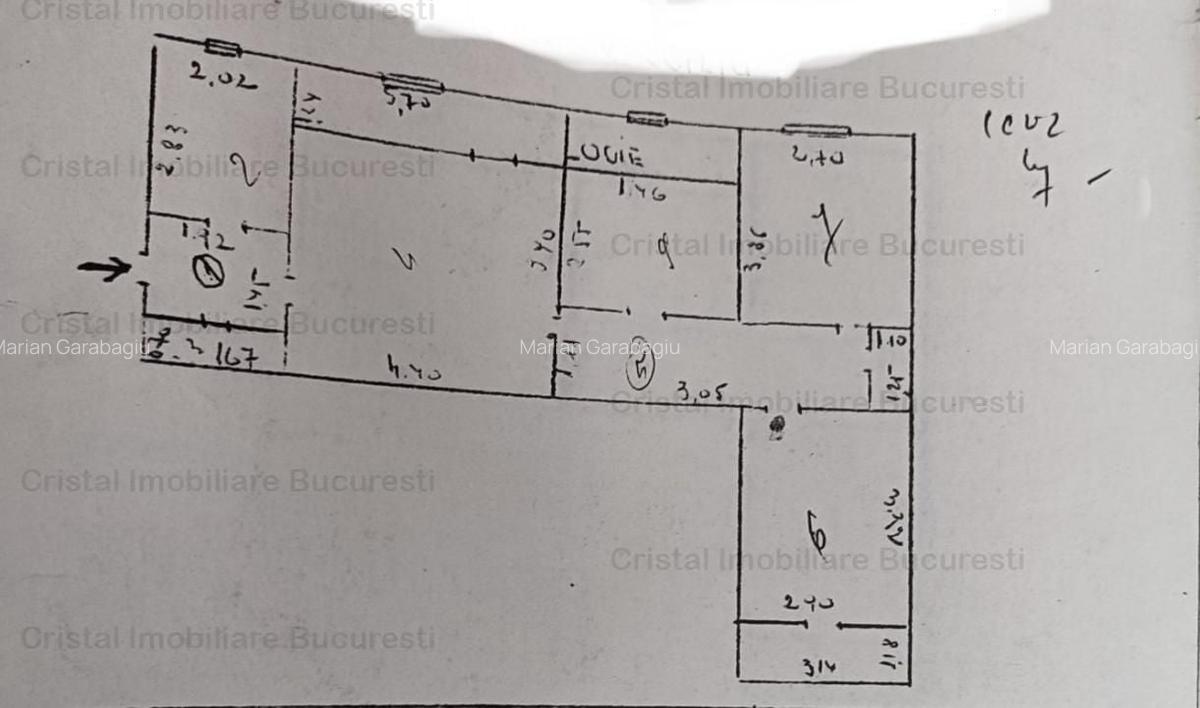 Vanzare Apartament 3 camere  Gorjului ,Rosia Montana, bloc anvelopat. - 12