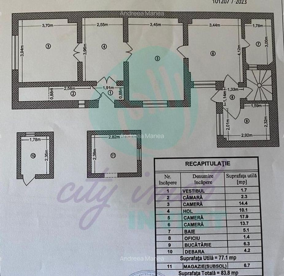 Apartament cu 3 camere nedecomandat în Alba Iulia - 5