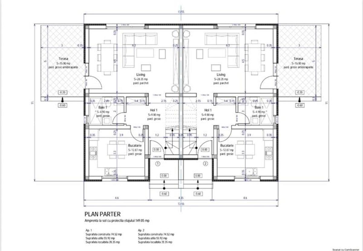 Duplex de vanzare, 110 mp utili, Izvor, Brasov - 12