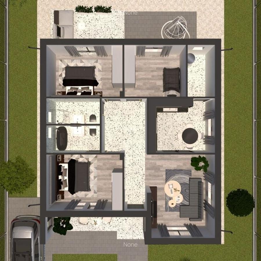 Casa pe parter - 4 camere, teren 350 mp - Vidra - 5