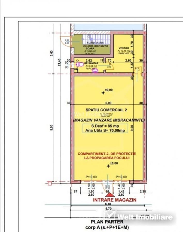 Spatiu comercial stradal 75mp, autogara Fany - 2