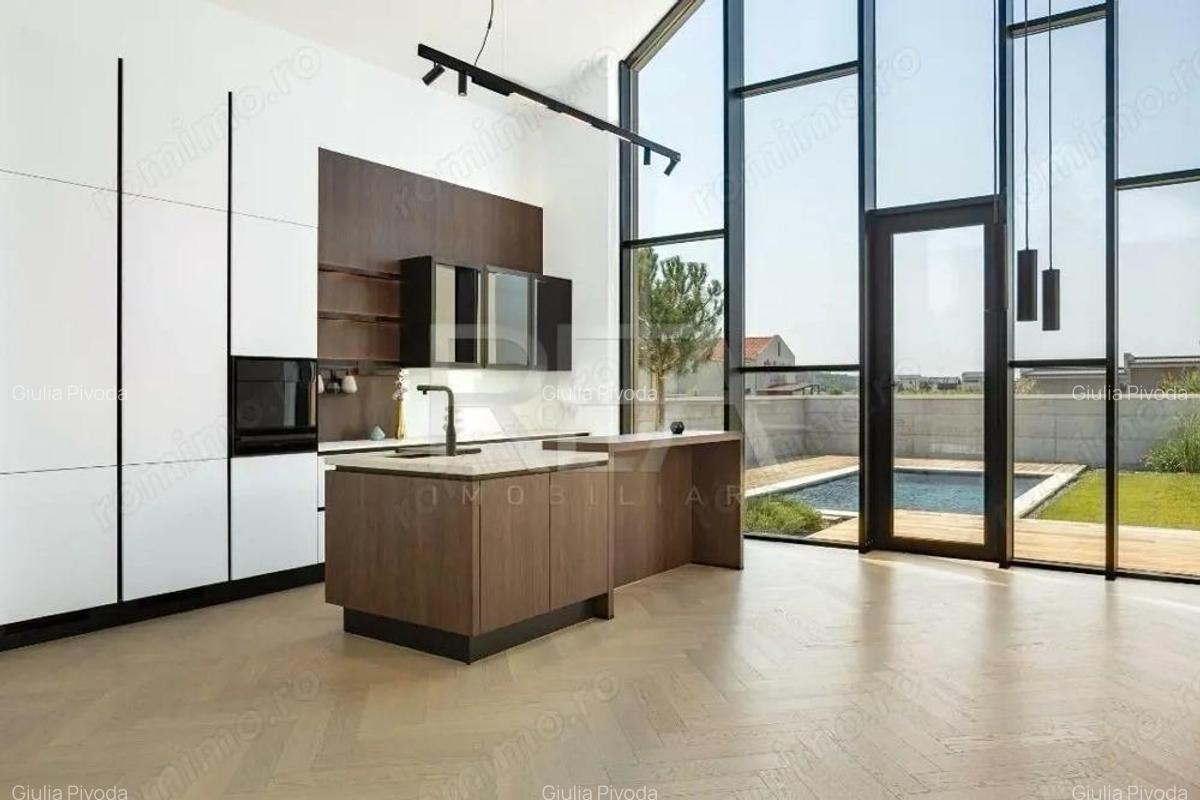 Vila Moderna pe Parter cu Design Minimalist ?i Piscina Privata - 1