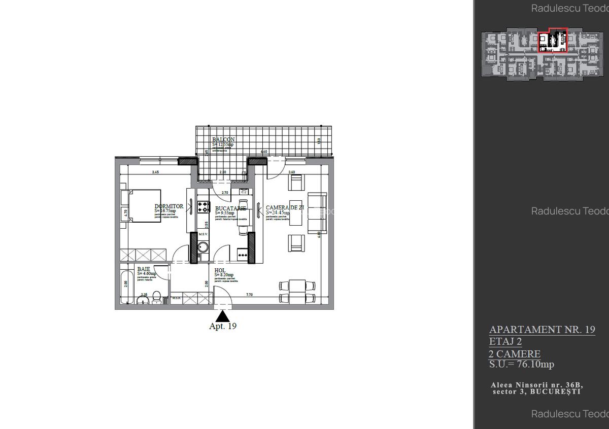 Apartamente 2 camere, Trapezului, P+2, Bloc NOU 2026! - 10
