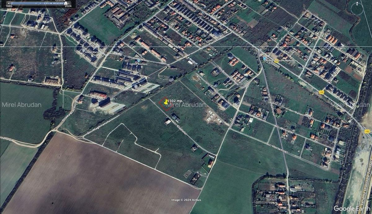 Teren intravilan 1502mp Giroc, str.Gladiolei. - 2