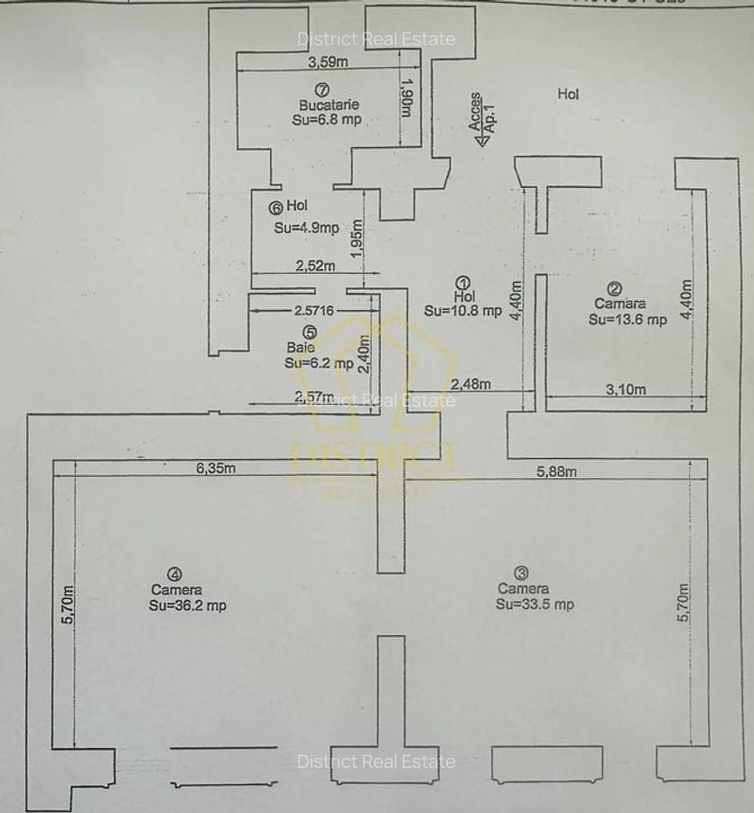Apartament cu 3 camere decomandat în Ultracentral - 7