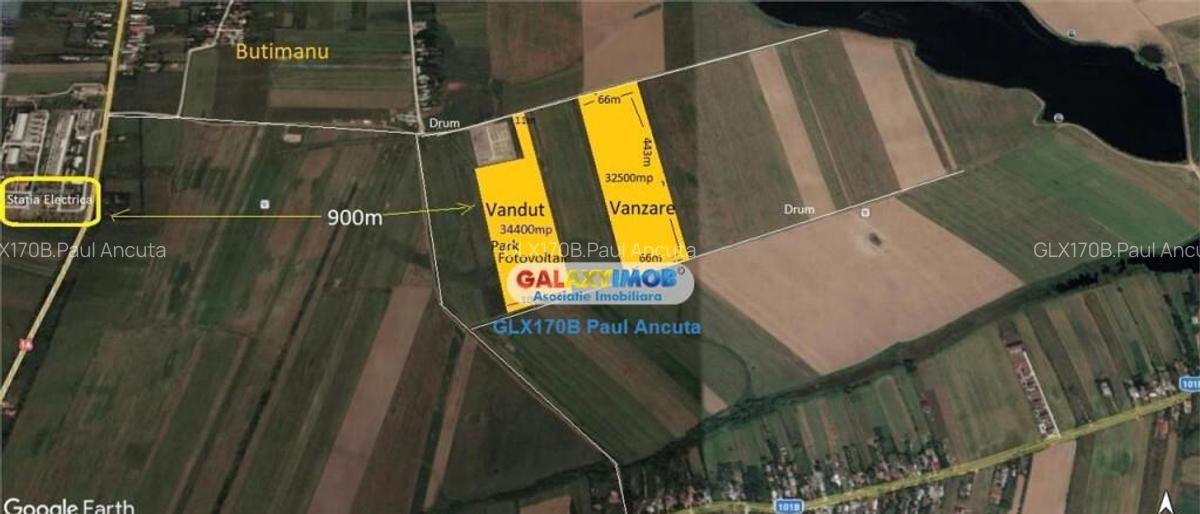 Teren intravilan 32500mp Butimanu Dambovita apropiere stati - 3