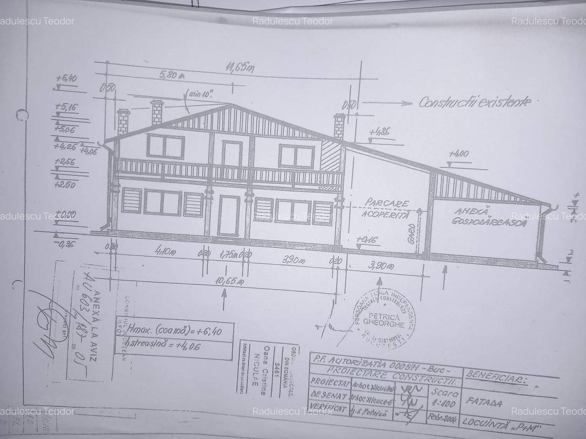 Casa individuala Snagov - Sat Snagov |  P+1 | Doua garaje | Teren 500mp - 12