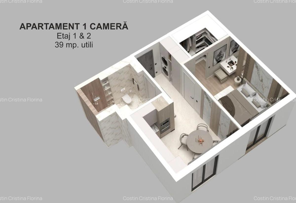 Apartament cu 2 camere semidecomandat în Moșnița Nouă - 4