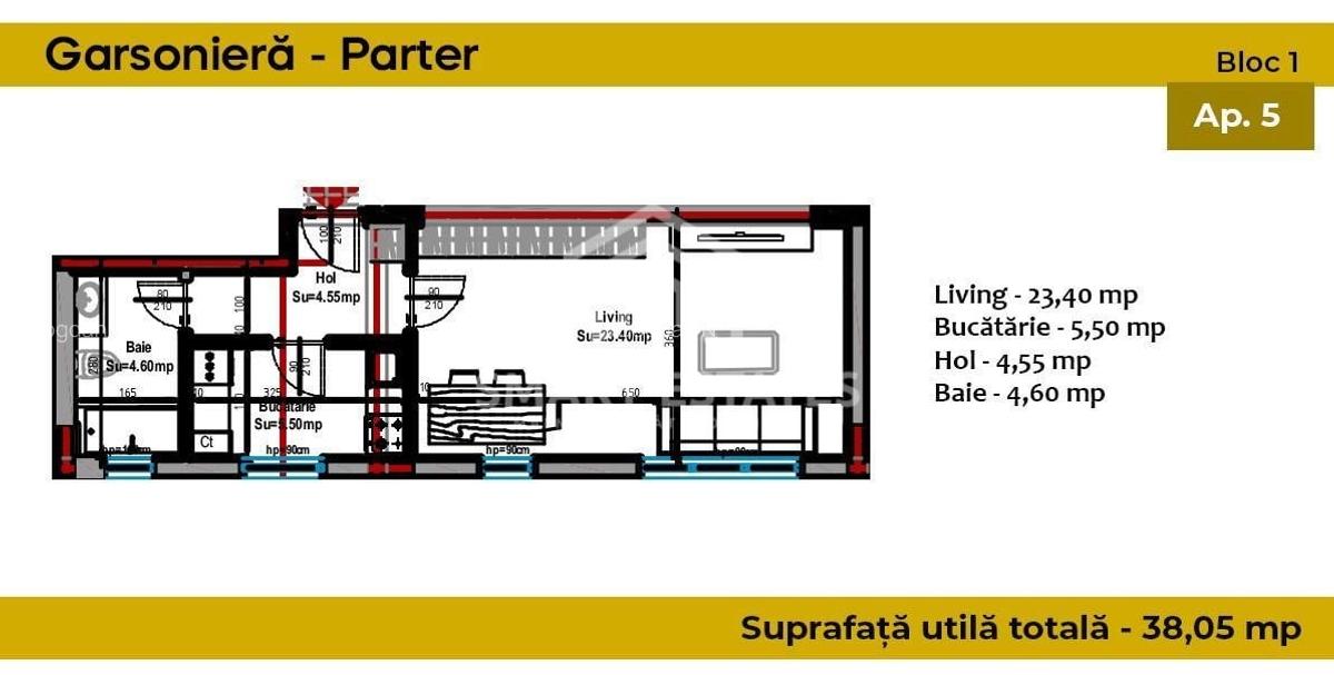 Garsoniera Cartier Grand Arena -comision 0% - 2