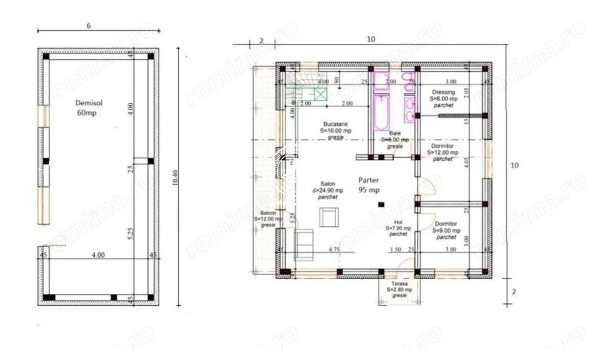 Casa Parter Valea Lupului , 155mp utili,1550mp teren + padure - 4