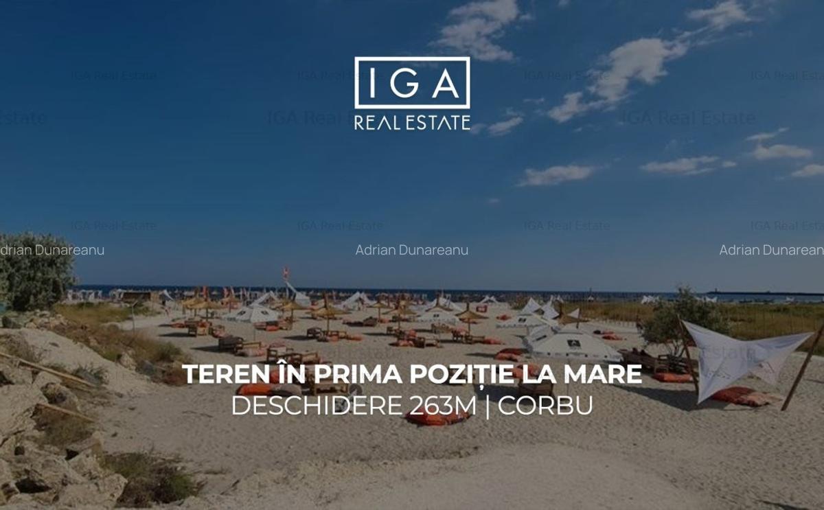 Teren in prima pozitie la mare | deschidere 263m | CORBU - 1
