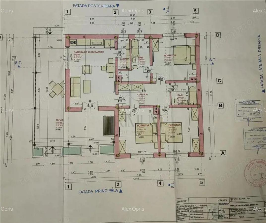 Casa la rosu - proiect deosebit- teren in concesiune - 7