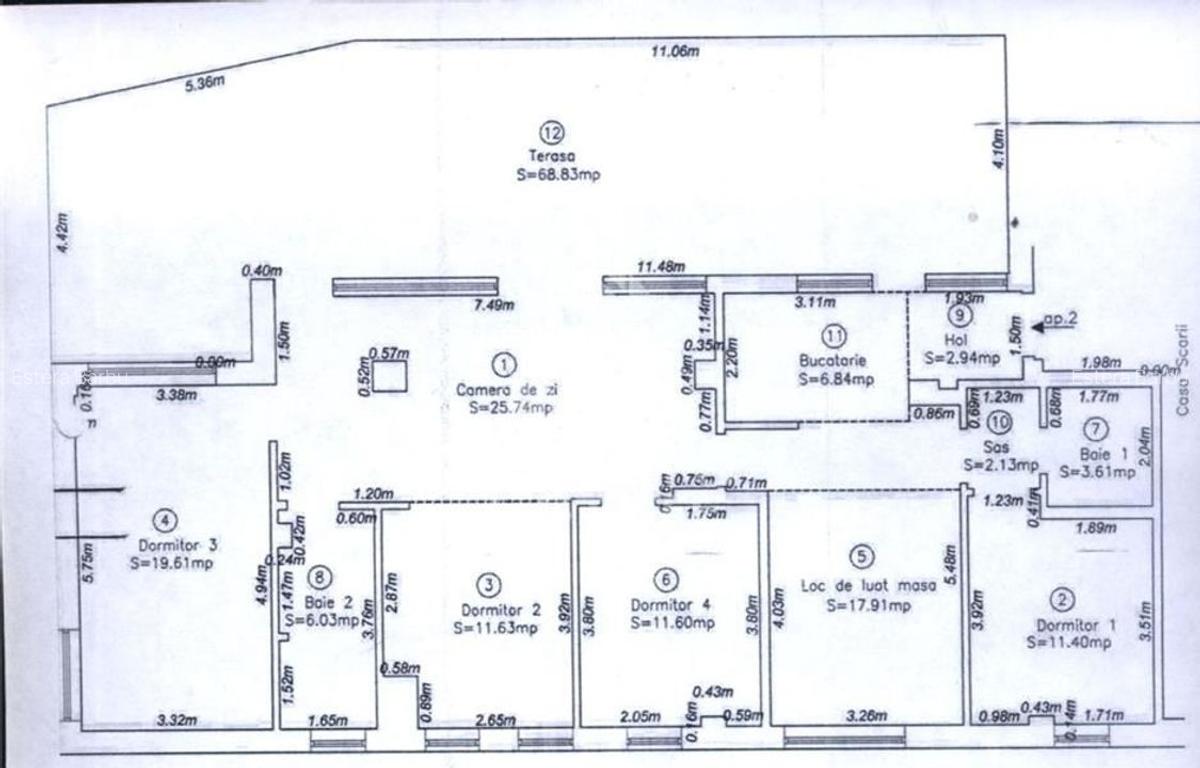 Apartament cu 5 camere semidecomandat în Bălcescu - 13