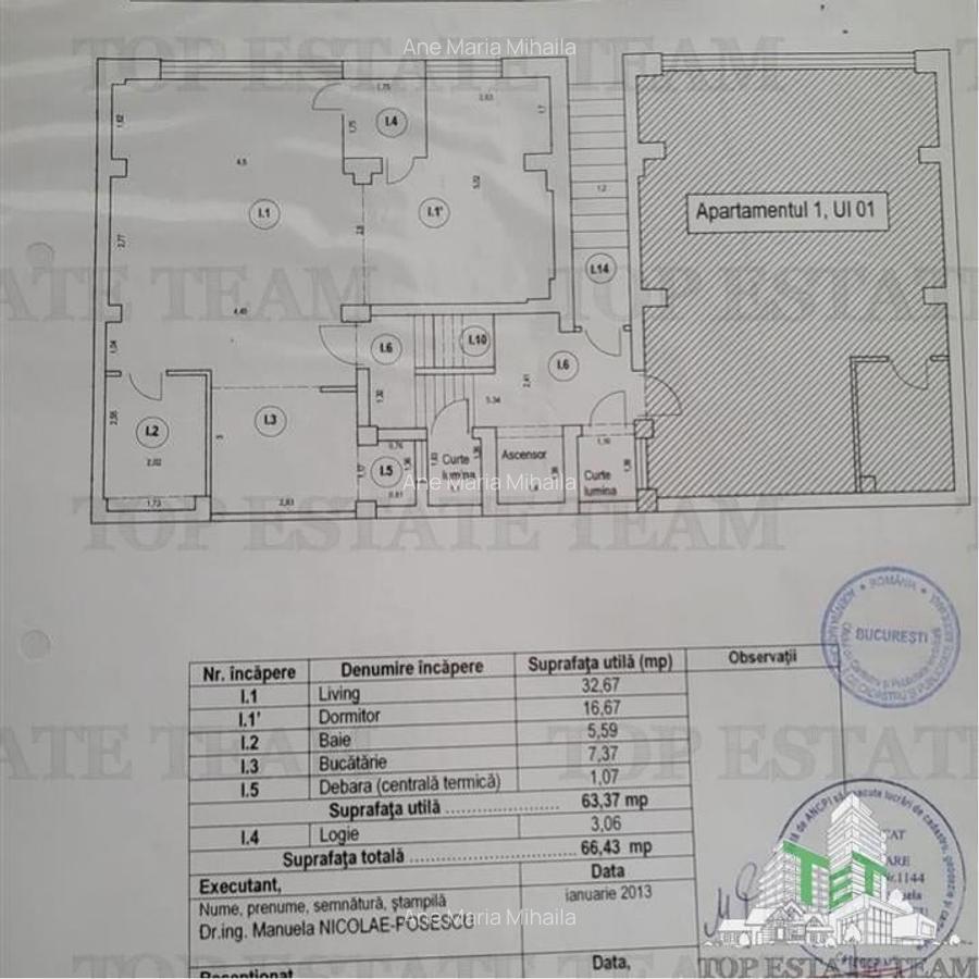 Apartament 2 camere de vanzare, lux, Dorobanti, centrala, balcon, bloc boutique - 12