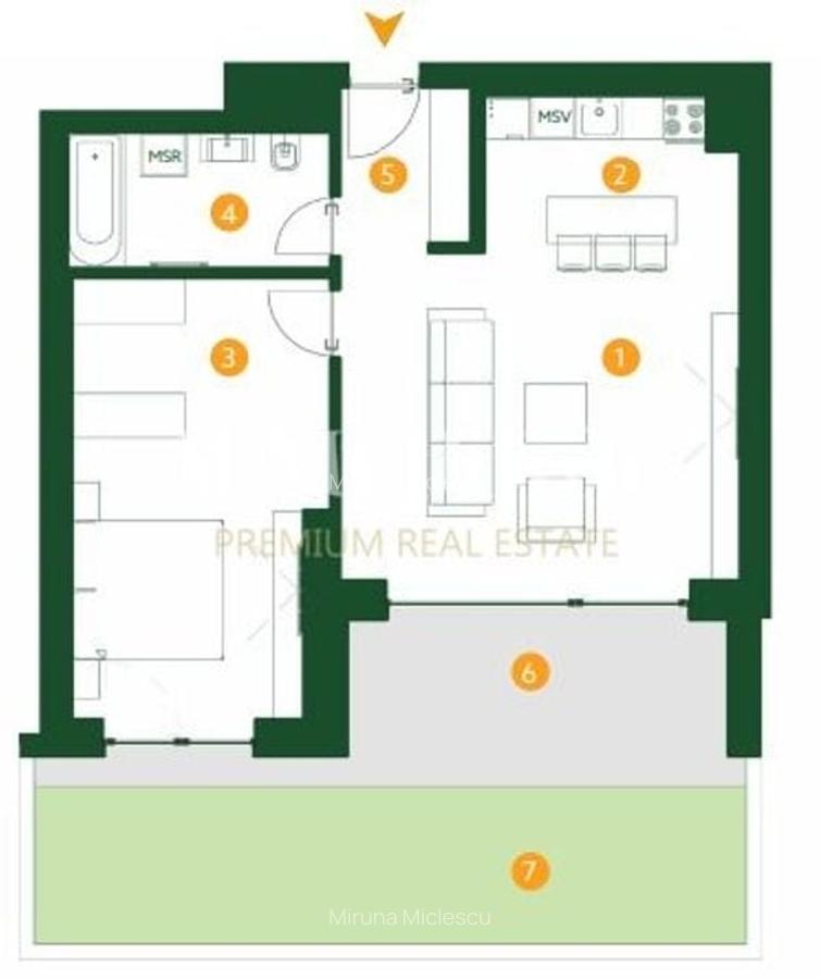 APARTAMENT 2 CAMERE CU GRADINA//MOBILAT/UTILAT/JANDARMERIEI - 16