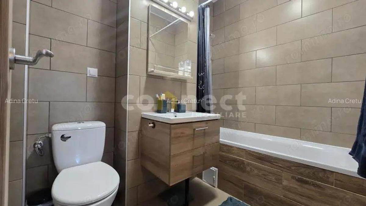 Apartament de 3 camere, 2 dormitoare, 2 bai, logie, mobilat si utilat. - 16