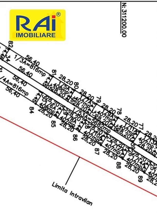Terenuri cu deschidere 20m la Centura in suprafata  de 5950 mp si 6481 mp - 10