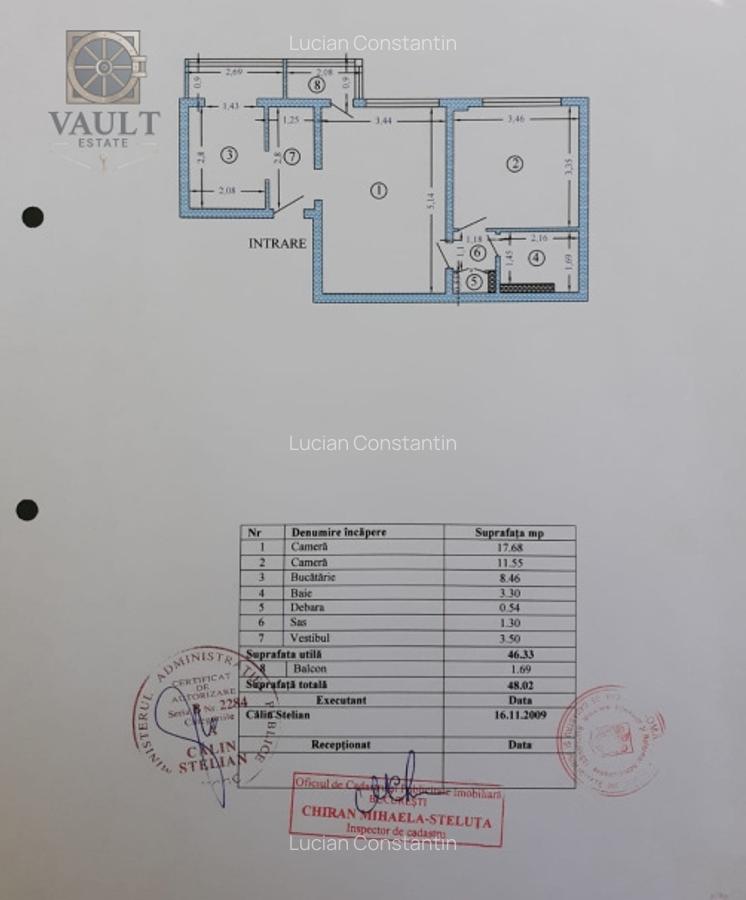 APARTAMENT 2 CAMERE-PIATA CHIBRIT-METROU 1 MAI-BLOC REABILITAT - 12