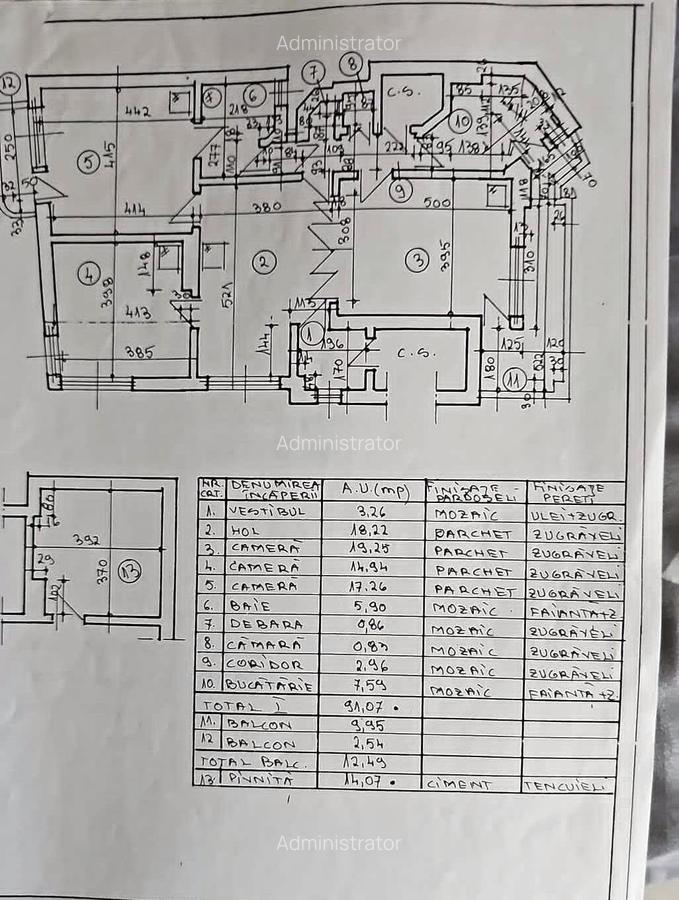 Piata Muncii-Decebal, vila 400mp /12 camere, curte 200mp - 8
