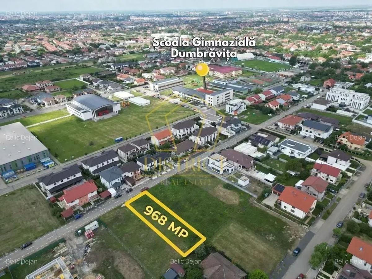 Teren intravilan constructii rezidentiale 968mp | Dumbravita - 2