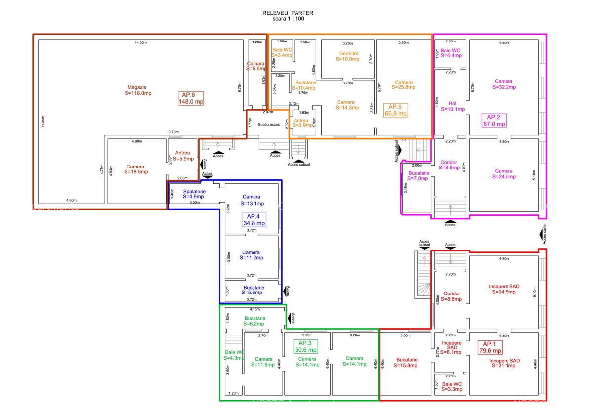 INVESTIȚIE  zona istorică Piața Traian - casa individuală, 630 mp construit - 4