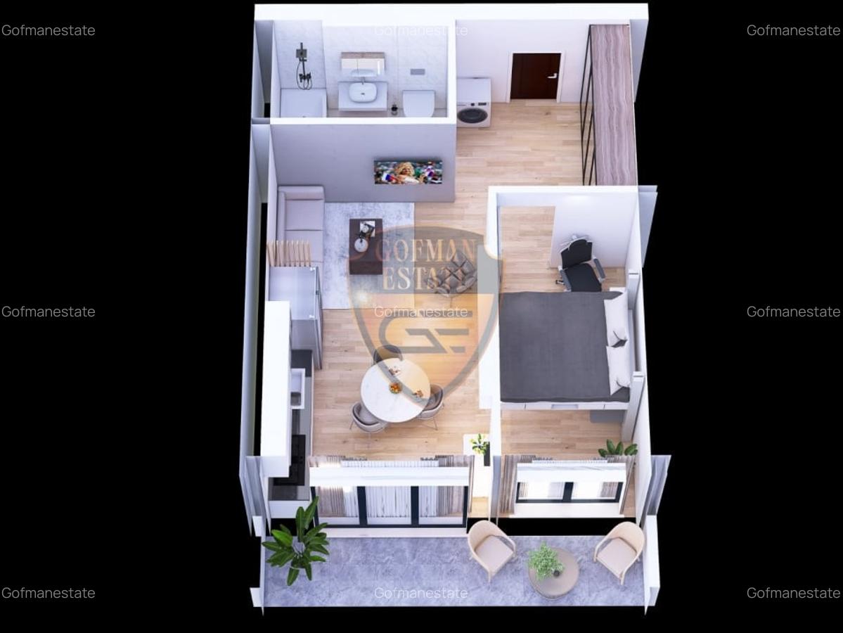 Apartament 2 cam , Tomis Plus, et 7, Boxa si Parcare - 6