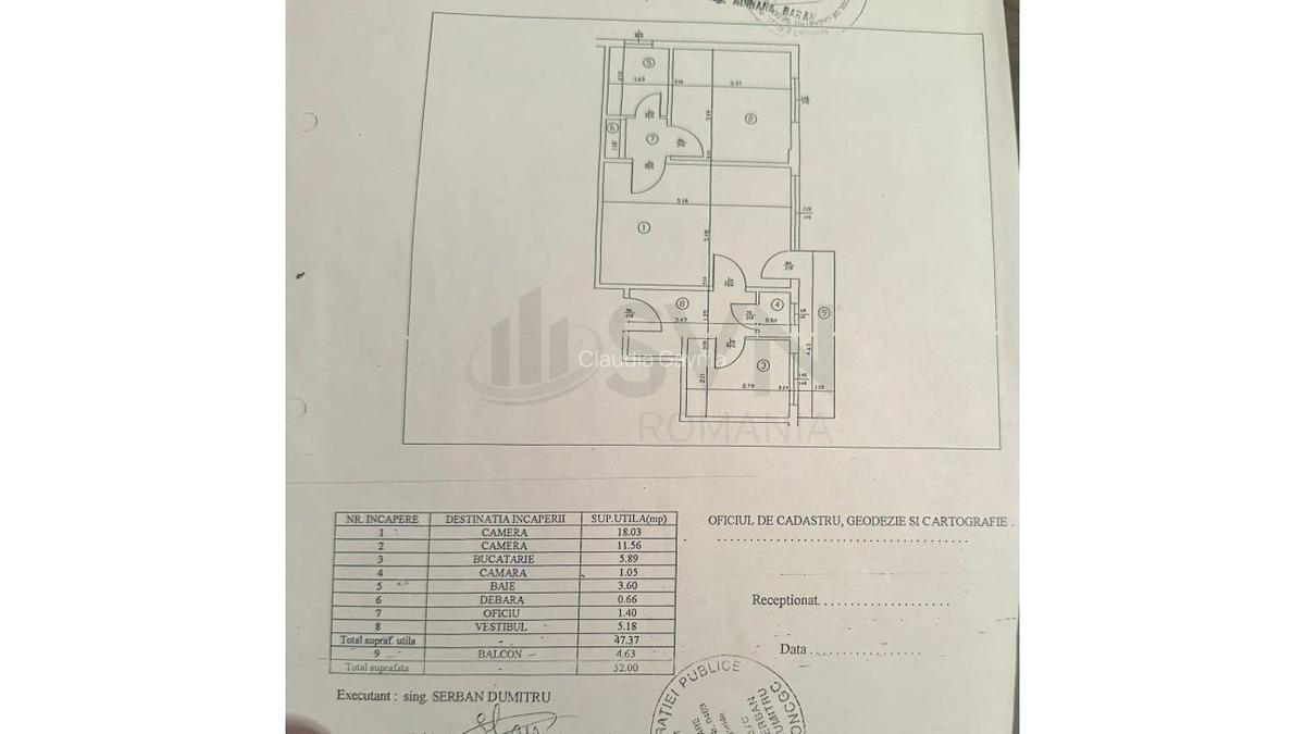 Apartament cu 2 camere semidecomandat în 1 Mai - 10