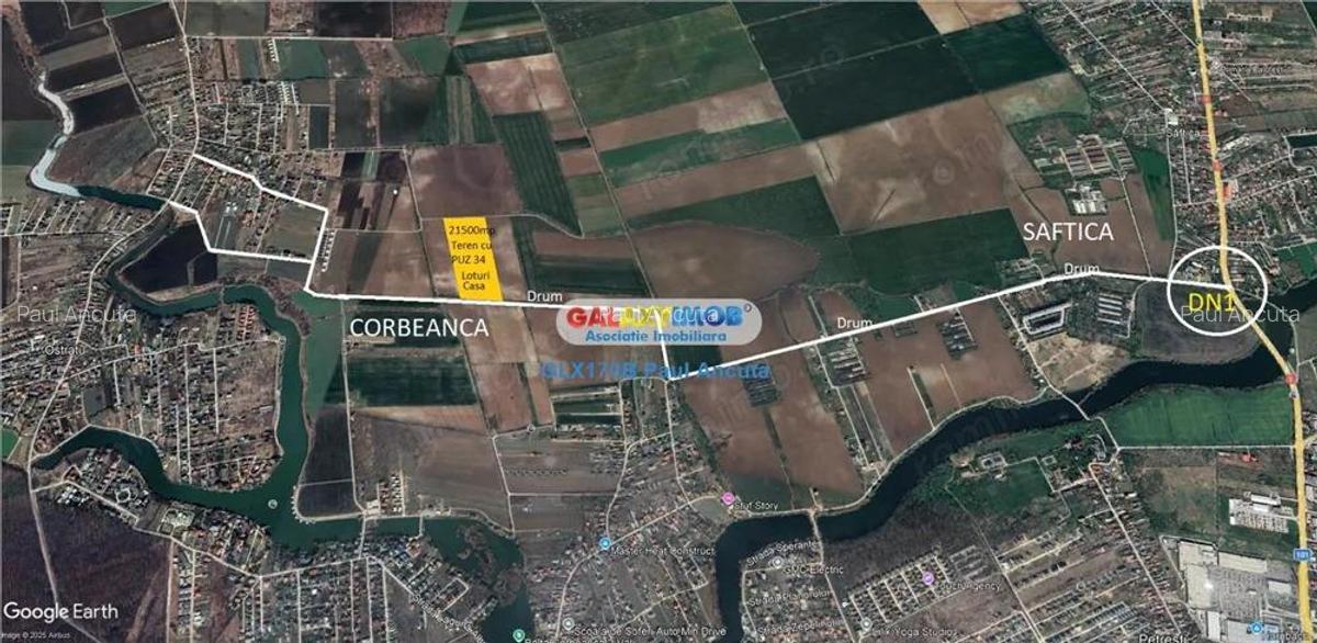 Teren 21500 mp Corbeanca PUZ aprobat 34 loturi casa - 4