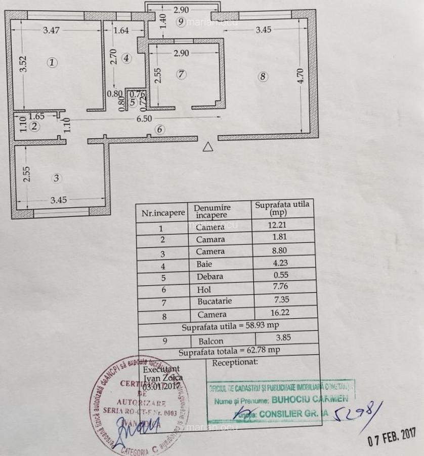 Apartament 3 camere 63 mp Etaj 1/4 Aleea Zmeurei 1 - Direct Proprietar - 14