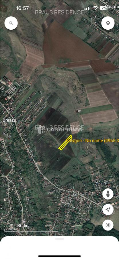 Teren de vanzare, Breazu, 9930 mp, ideal investitie 4,9 euro/mp - 4