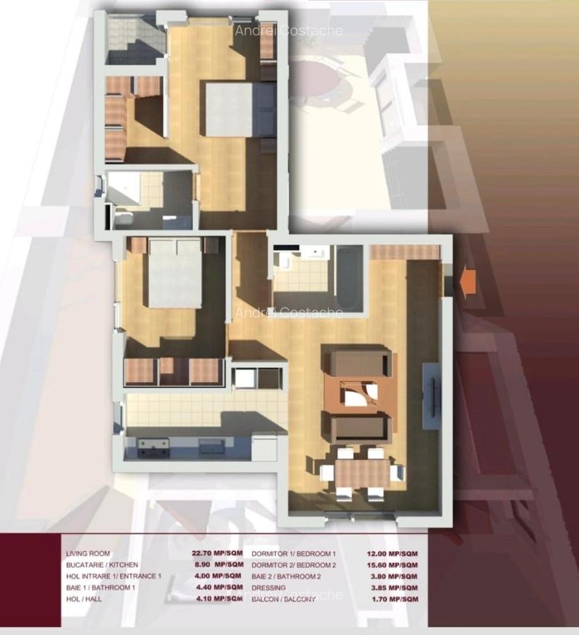 EXCLUSIV - Apartament 3 Camere - Bloc Nou Boutique - Loc De Parcare - Boxa - 4 EXCLUSIV - Apartament 3 Camere - Bloc Nou Boutique - Loc De Parcare - Boxa - 4