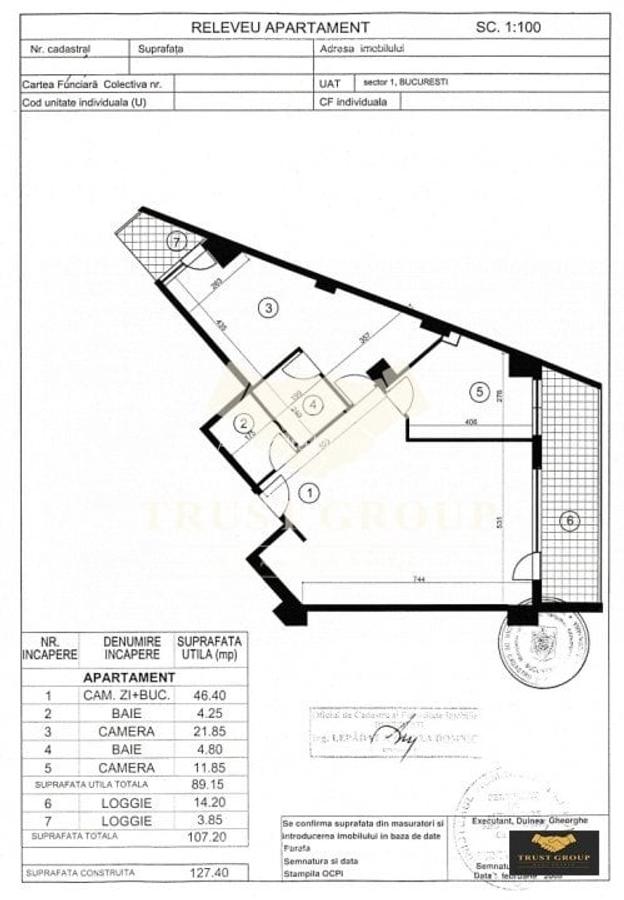 Apartament 3 camere - Herastrau Linia 1 | Loc de parcare - 24