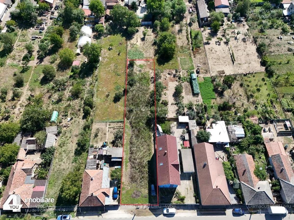 Teren intravilan 1000 mp Zimandul Nou fs.14 ml,cu utilitati(asfalt) - 4