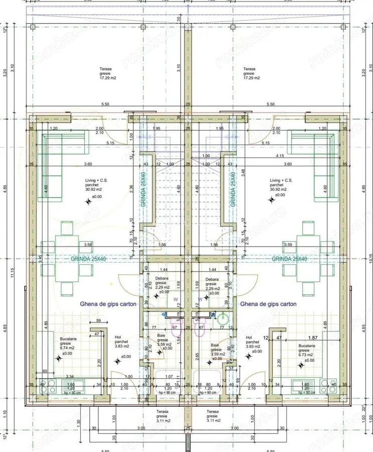 Duplex in Mo?ni?a Noua | Toate utilita?ile | 86 mp utili | 378 mp teren COMISION 0 - 5