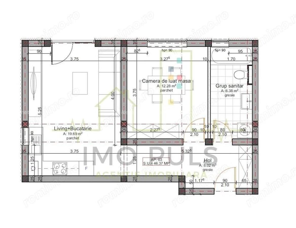 Gradina proprie 28 MP. Bloc nou. Loc de parcare si TVA incluse in pret. - 4