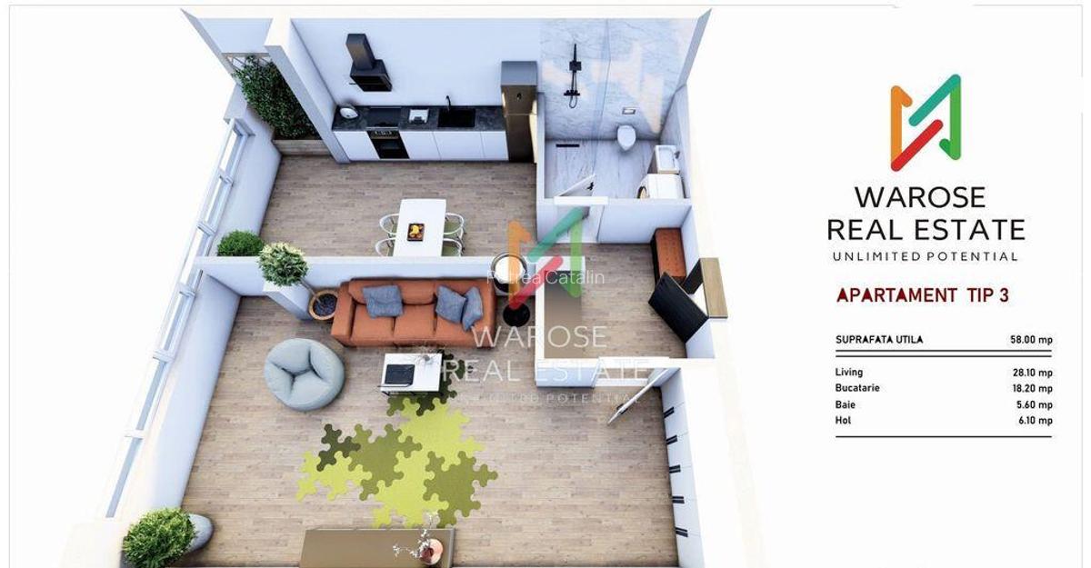 0% Comision | Ap 2 camere | 3 Structuri | De la 58 mp - 3
