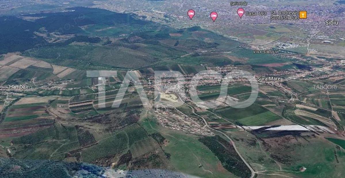 Teren de vanzare 2000 mp cu deschidere de 28 m si utilitati Sibiu - 2