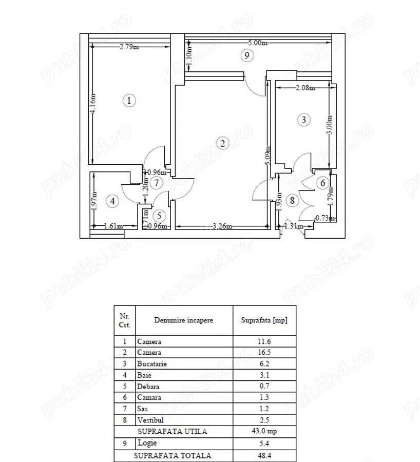 Apartament 2 camere de vanzare - Bulevardul Basarabia, etaj 2, zona excelenta! - 7