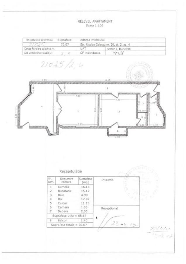 De vanzare Apartament 2 camere Universitate sect 1 - 10