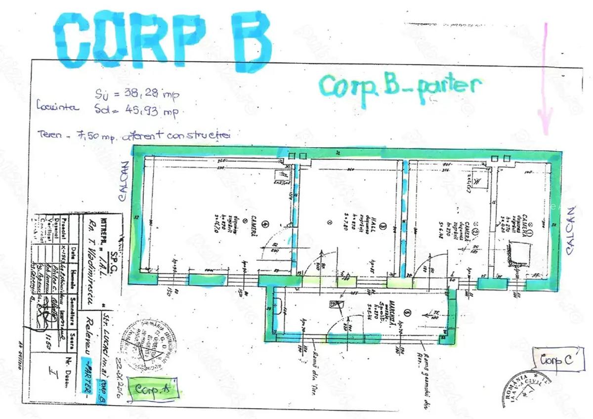 Vanzare teren ?i construc?ie, zona centrala hala traian - 10