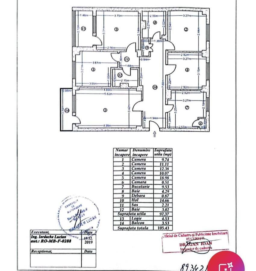 Apartament 4 camere spatios, centrala proprie, langa parc IOR, Arena Națională - 1