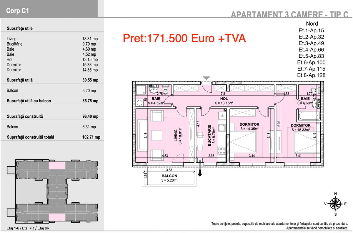 3 camere Rotar Park Residence-2-10min Metrou - 1