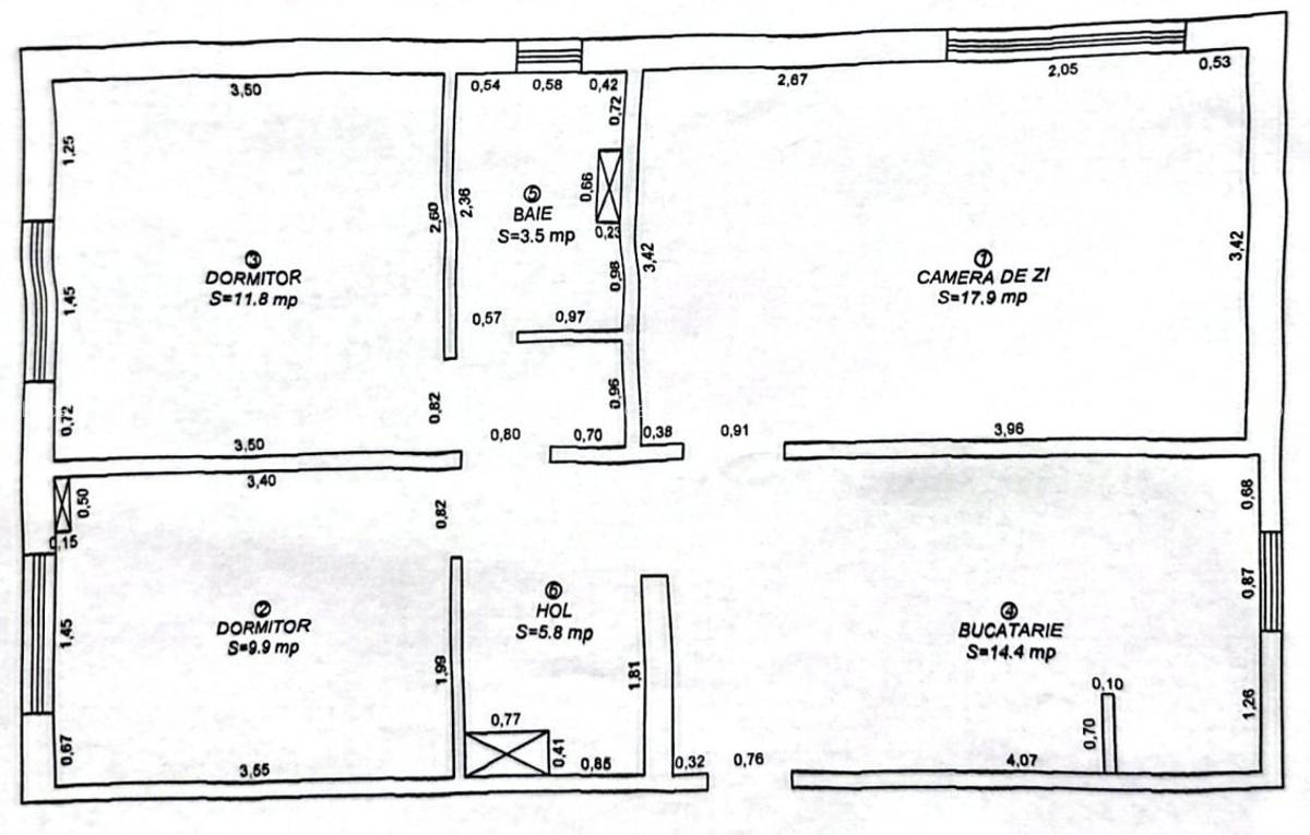 Apartament cu 3 camere la parter- Zona Spitalul Judetean - 3